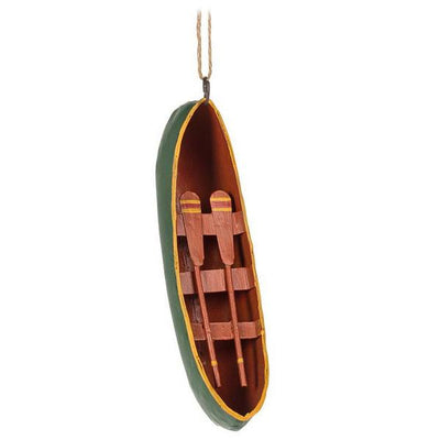 Canoe Carved Wood Ornament | Holiday Ornaments | boogie + birdie