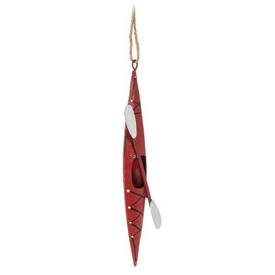 Kayak Carved Wood Ornament | Holiday Ornaments | boogie + birdie