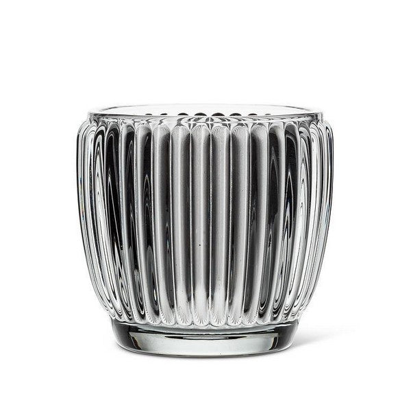 Smoke Ribbed Votive Candle Holder | Holiday Decor | boogie + birdie