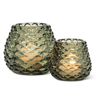Medium Green Pinecone Tealight Holder | Decor | boogie + birdie