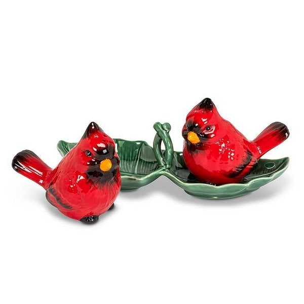 Cardinals Salt & Pepper Shakers on Tray | Kitchenware | boogie + birdie