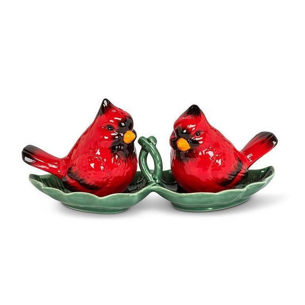 Cardinals Salt & Pepper Shakers on Tray | Kitchenware | boogie + birdie
