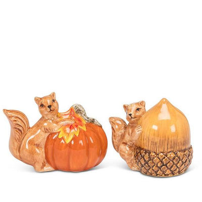 Autumn Squirrels Salt & Pepper Shakers  | Kitchen | boogie + birdie