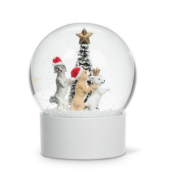 Dancing Dog Snow Globe | Holiday Decor | boogie + birdie