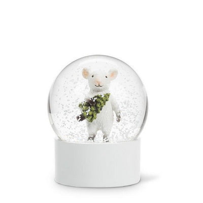 Mouse with Tree Snow Globe | Holiday Decor | boogie + birdie