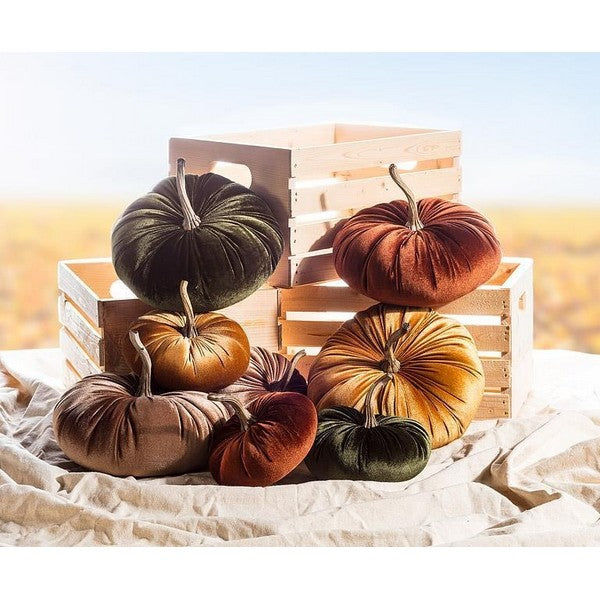 Small Velour Pumpkin Decor | Fall Decor | boogie + birdie
