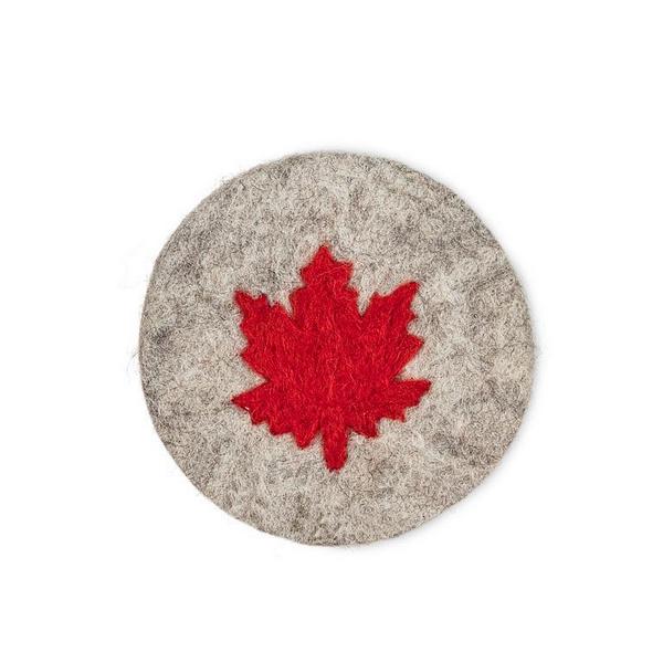 Maple Leaf Felt Coaster | Decor | boogie + birdie