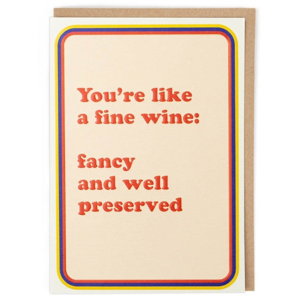 Like a Fine Wine Birthday Card (PIC2228) | Greeting Cards | boogie + birdie