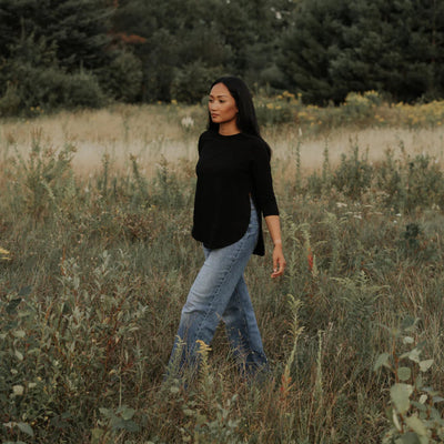 Black Classic East End Sweater | Blondie Apparel | boogie + birdie