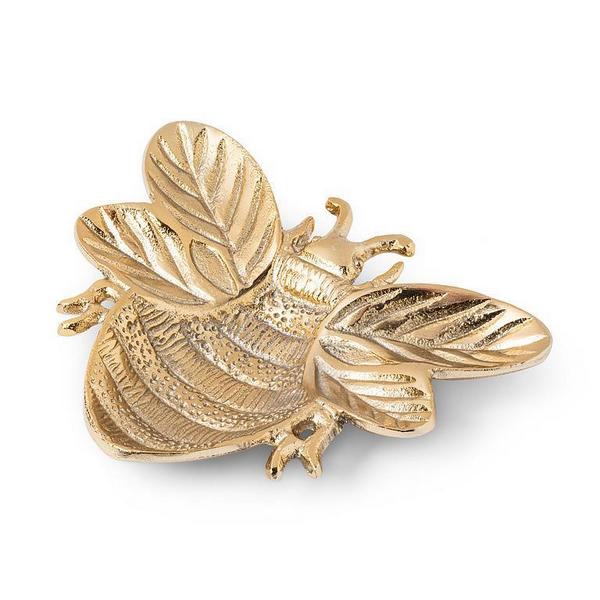 Gold Bee Trinket Dish 6"W | Trays + Holders | boogie + birdie