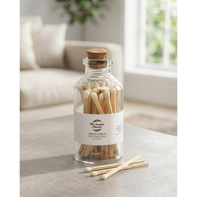 Small Candle Matches with Striker | 35 Wooden Matchsticks | The Scented Market | boogie + birdie