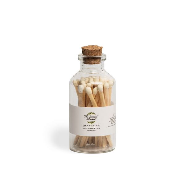 Small Candle Matches with Striker | 35 Wooden Matchsticks | The Scented Market | boogie + birdie
