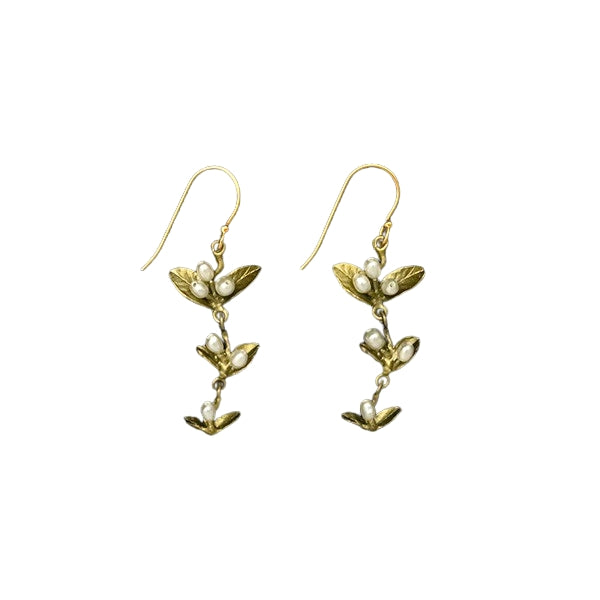 Spring Vine with Pearl Drop Earrings  | Michael Michaud | boogie + birdie