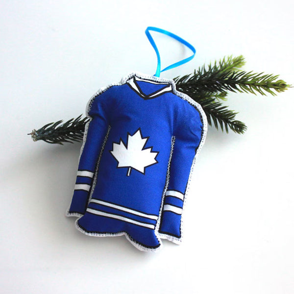 Toronto Hockey Jersey Ornament | Creationz by Catherine | boogie + birdie