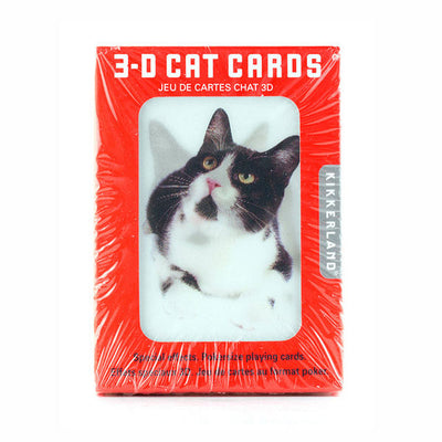 3D Cats Playing Cards | Kikkerland | boogie + birdie