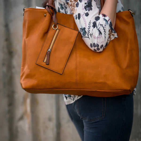 Fuchsia 3-in-1 Tote Bag | Bags + Wallets | boogie + birdie