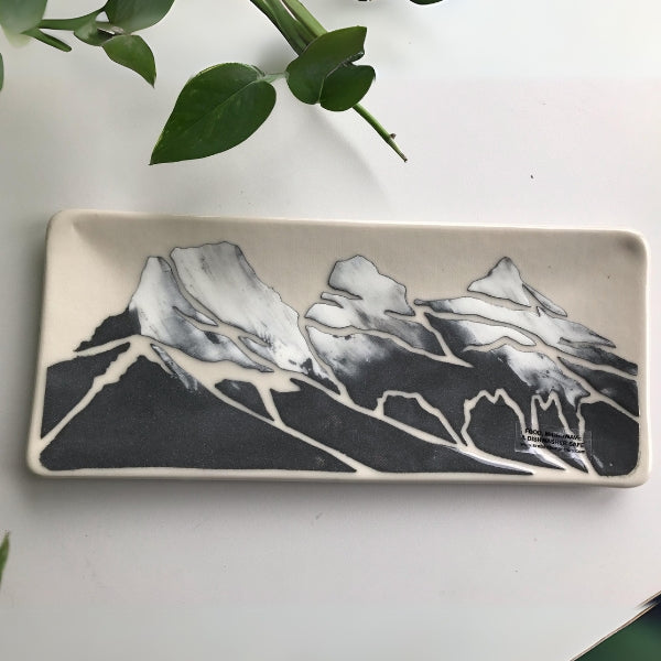 Three Sisters Moutains Plate 10" | Susan Robertson Pottery | boogie + birdie