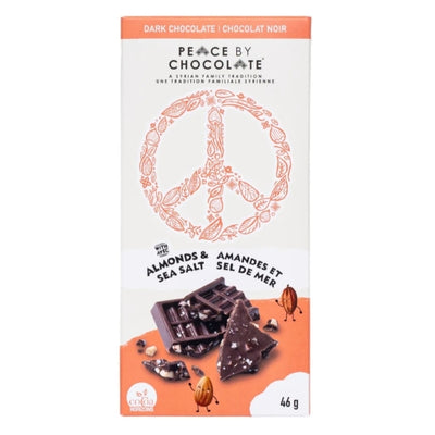 Dark Chocolate Bar with Almonds & Sea Salt | Peace by Chocolate | boogie + birdie