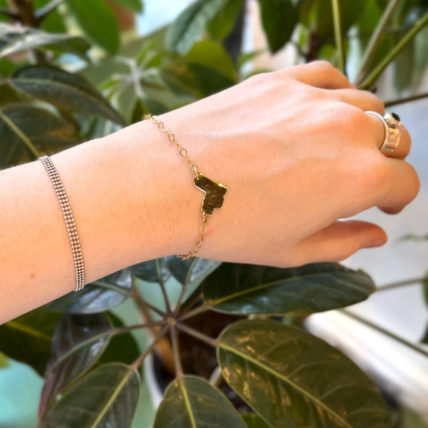 Brass Ottawa Bracelet | Lissa Bowie Jewellery | boogie + birdie