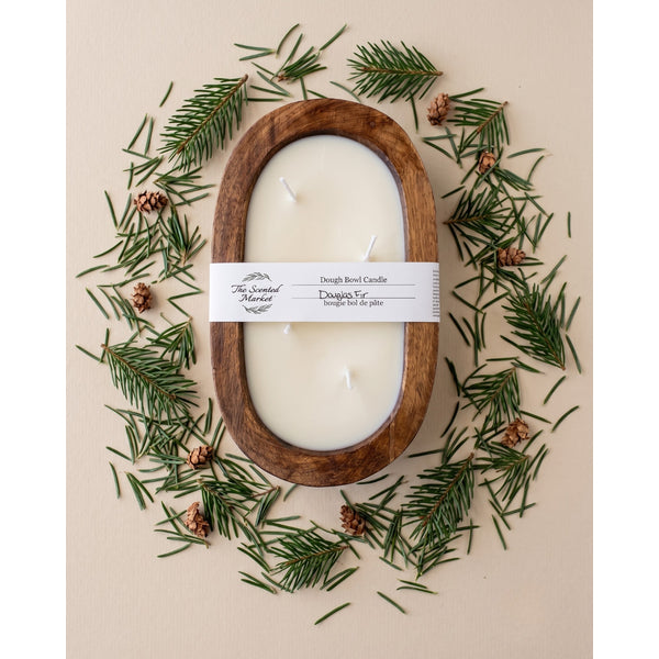 Douglas Fir 4-Wick Dough Bowl  Soy Candle | The Scented Market | boogie + birdie