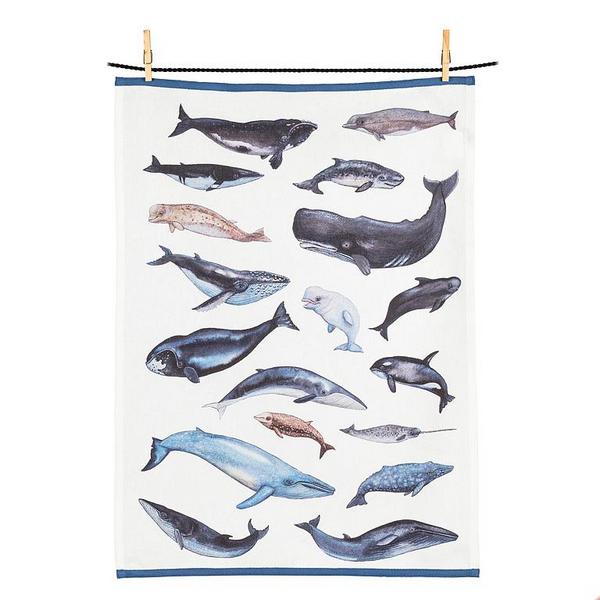 Whales Tea Towel | Kitchen Textiles | boogie + birdie