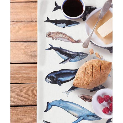 Whales Tea Towel | Kitchen Textiles | boogie + birdie