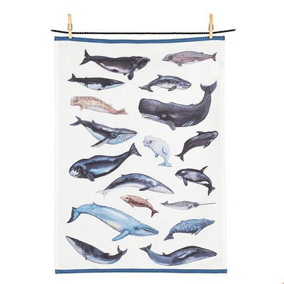 Whales Tea Towel | Kitchen Textiles | boogie + birdie