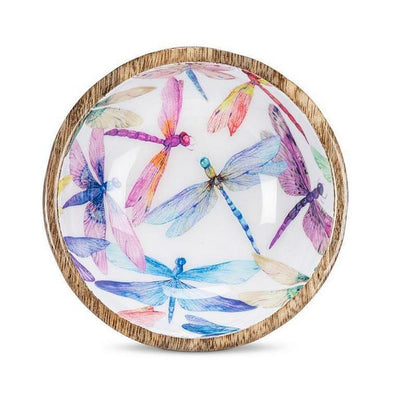 Dragonflies Mangowood Bowl - 3.5" | Tableware | boogie + birdie