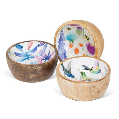 Dragonflies Mangowood Bowl - 3.5" | Tableware | boogie + birdie