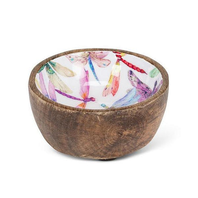 Dragonflies Mangowood Bowl - 3.5" | Tableware | boogie + birdie