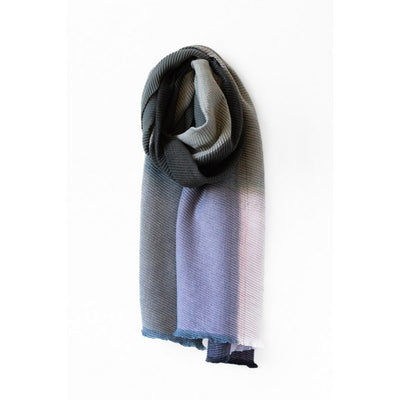Pink and Olive Ombre Rippled Scarf | Accessories | boogie + birdie
