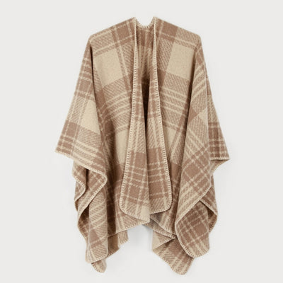 Beige Check Shawl | Shawls | boogie + birdie