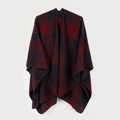 Bordeaux Check Shawl | Shawls | boogie + birdie