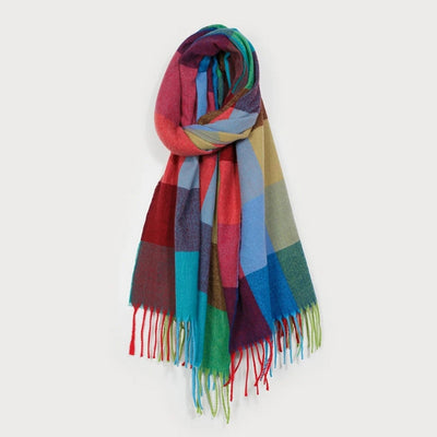Multicolour Block Winter Scarf | Scarves | boogie + birdie
