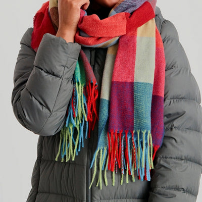 Multicolour Block Winter Scarf | Scarves | boogie + birdie
