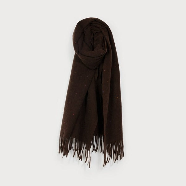 Brown With Colourful Dots Scarf (6209-BRN) | Scarves | boogie + birdie