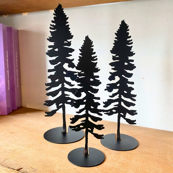 Metal Tall Pine Table Decor | Set of 3 | Home Decor | boogie + birdie