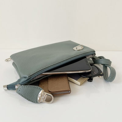 Dark Grey Multi-Pocket Crossbody Bag | Bags | boogie + birdie