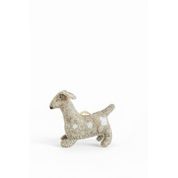 Felt Grey Dog with White Spots | Ornaments | boogie + birdie