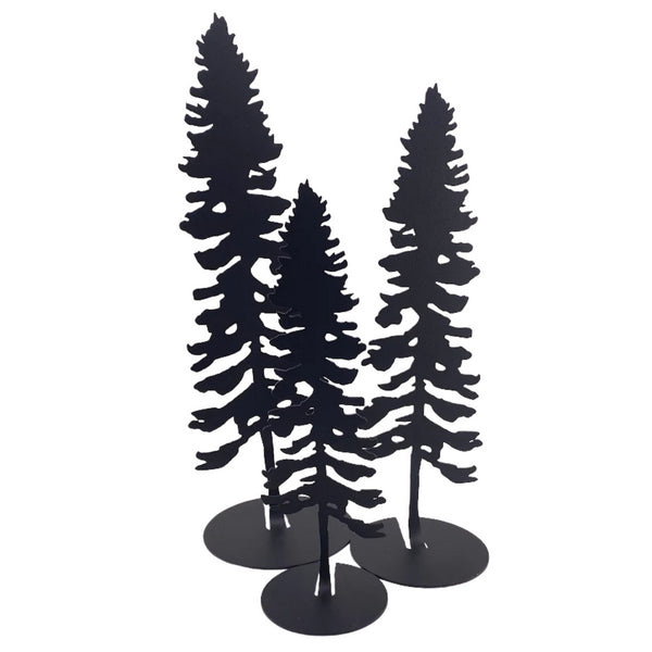 Metal Tall Pine Table Decor | Set of 3 | Home Decor | boogie + birdie