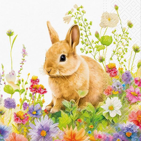 Spring Morning Bunny Lunch Napkins  | Entertaining | boogie + birdie