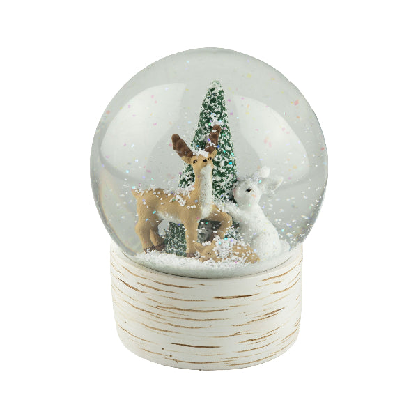 Deer and Bunny Snowglobe  | Holiday | boogie + birdie