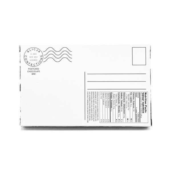 Maple Milk Chocolate Postcard Bar | Alicja Confections | boogie + birdie