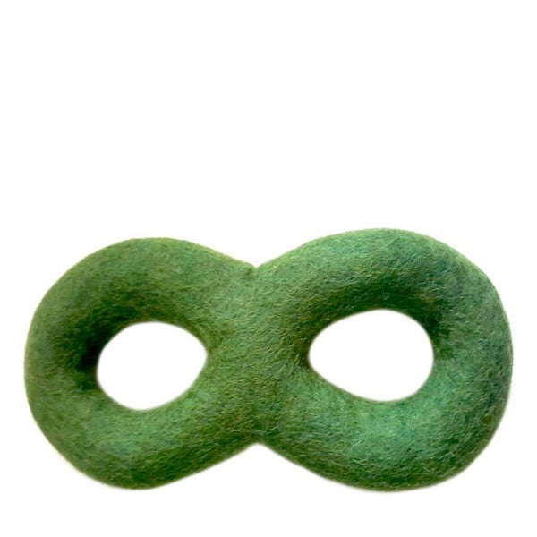 Green Felted 8-Ring Pet Toy
