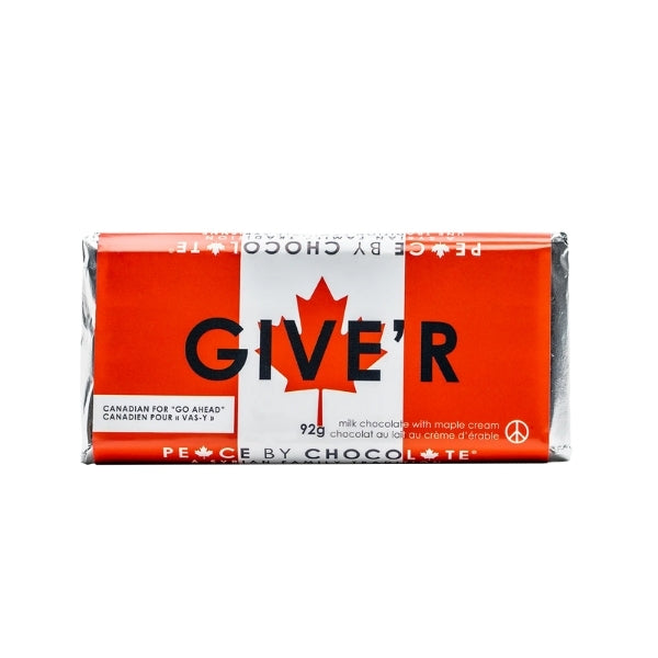 Give'r Milk Chocolate With Maple Cream Bar | Peace by Chocolate | boogie + birdie
