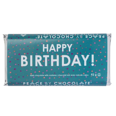 Happy Birthday Dark Chocolate Bar | Peace by Chocolate | boogie + birdie