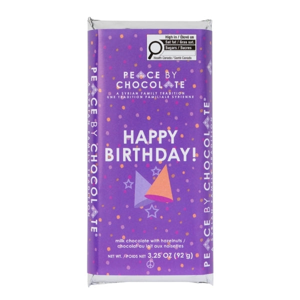 Happy Birthday Chocolate Bar | Peace by Chocolate | boogie + birdie