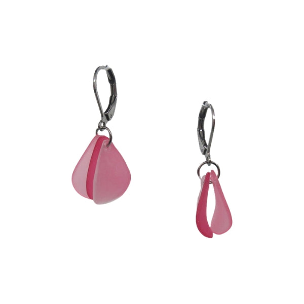 Pink White and Light Pink Drop Earrings | Osmose Jewellery | boogie + birdie