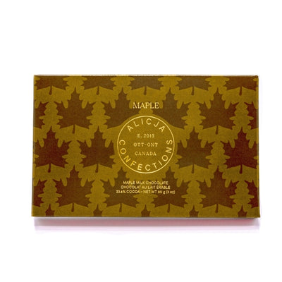 Maple Milk Chocolate Postcard Bar | Alicja Confections | boogie + birdie