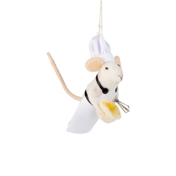 Baking Mouse with Mixing Bowl Felt Ornament | Holiday Decor | boogie + birdie